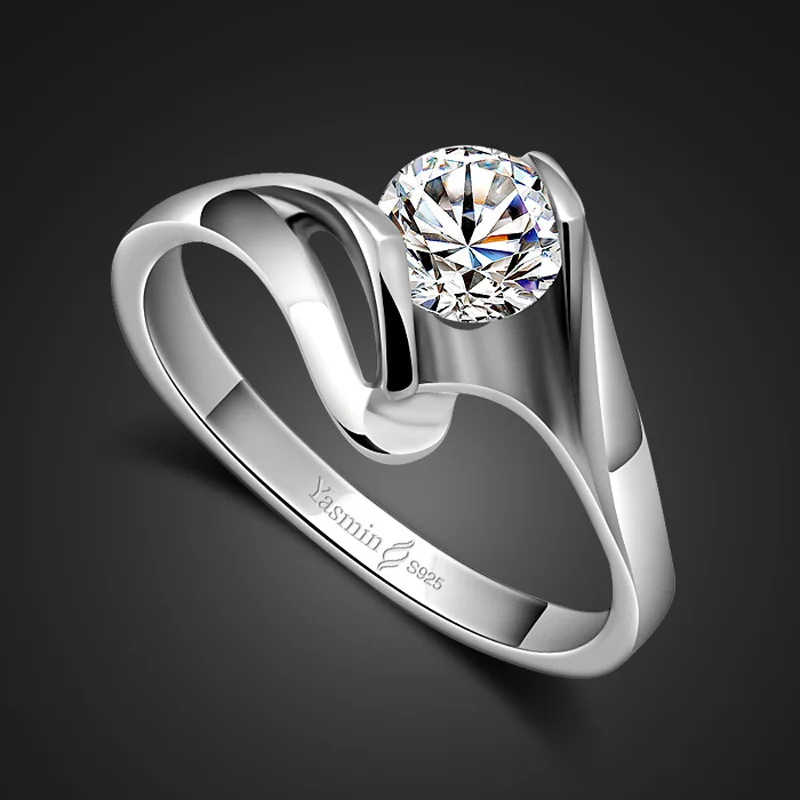 Classic Wedding Engagement Ring. Solid 925 sterling silver woman ring. Dazzling 5A zircon lady ring. Wholesale silver jewelry
Classic Wedding Engagement Ring. Solid 925 sterling silver woman ring. Dazzling 5A zircon lady ring. Wholesale silver jewelry