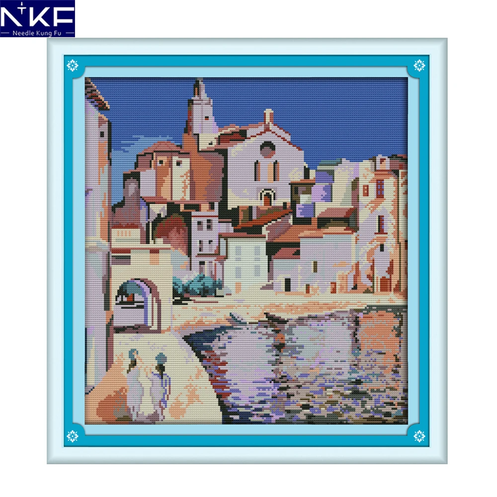 NKF Port of Algiers Chinese Cross Stitch Pattern DIY Needlework Embroidery Scenery Cross Stitch for Home Decor
NKF Port of Algiers Chinese Cross Stitch Pattern DIY Needlework Embroidery Scenery Cross Stitch for Home Decor