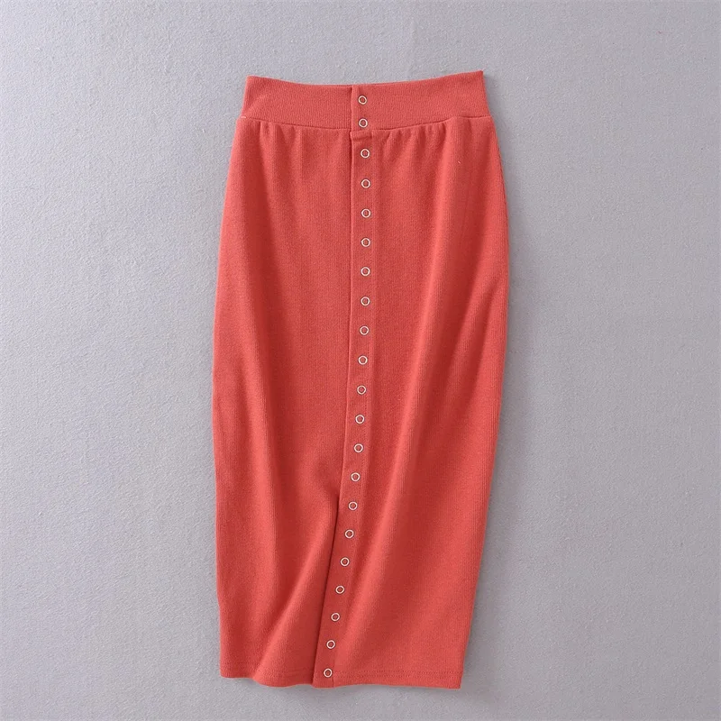 Women Button Front Off Shoulder Ribbed Crop Top With Pencil Mid Skirt Two Pieces Set
Women Button Front Off Shoulder Ribbed Crop Top With Pencil Mid Skirt Two Pieces Set