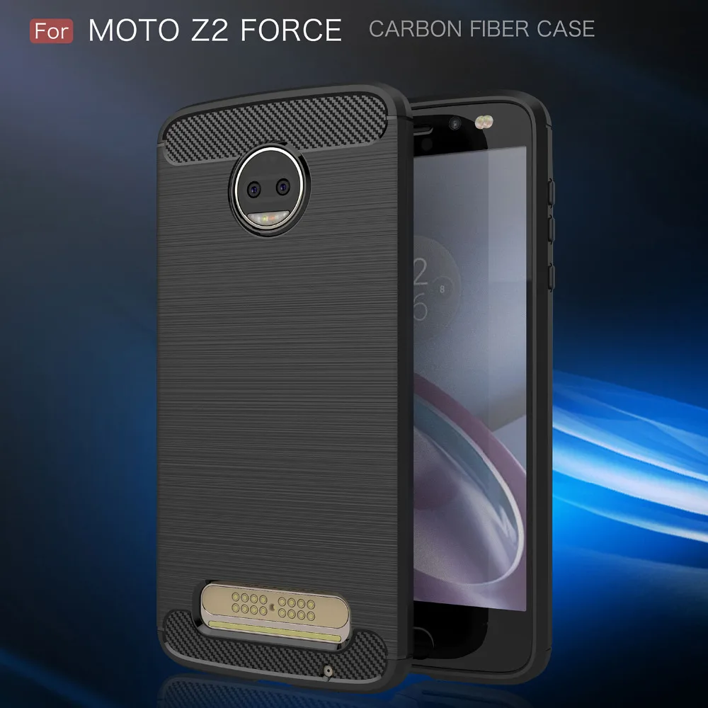 Etui Case For Motorola Z2 FORCE Silicon Brushed Carbon Fiber Shock Soft Phone Back Cover For Moto Z2 Z FORCE Case Coque Fundas
Etui Case For Motorola Z2 FORCE Silicon Brushed Carbon Fiber Shock Soft Phone Back Cover For Moto Z2 Z FORCE Case Coque Fundas