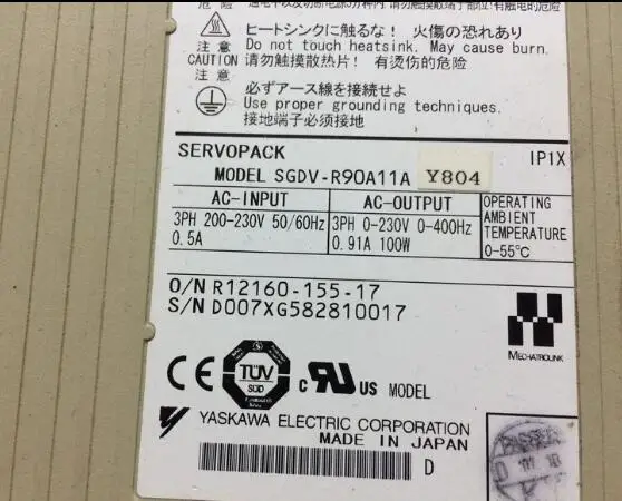 Серводвигатель SGDV-R90A11AY804, б/у один, внешний вид 90% новый, 3 месяцев гарантии, в наличии
Серводвигатель SGDV-R90A11AY804, б/у один, внешний вид 90% новый, 3 месяцев гарантии, в наличии