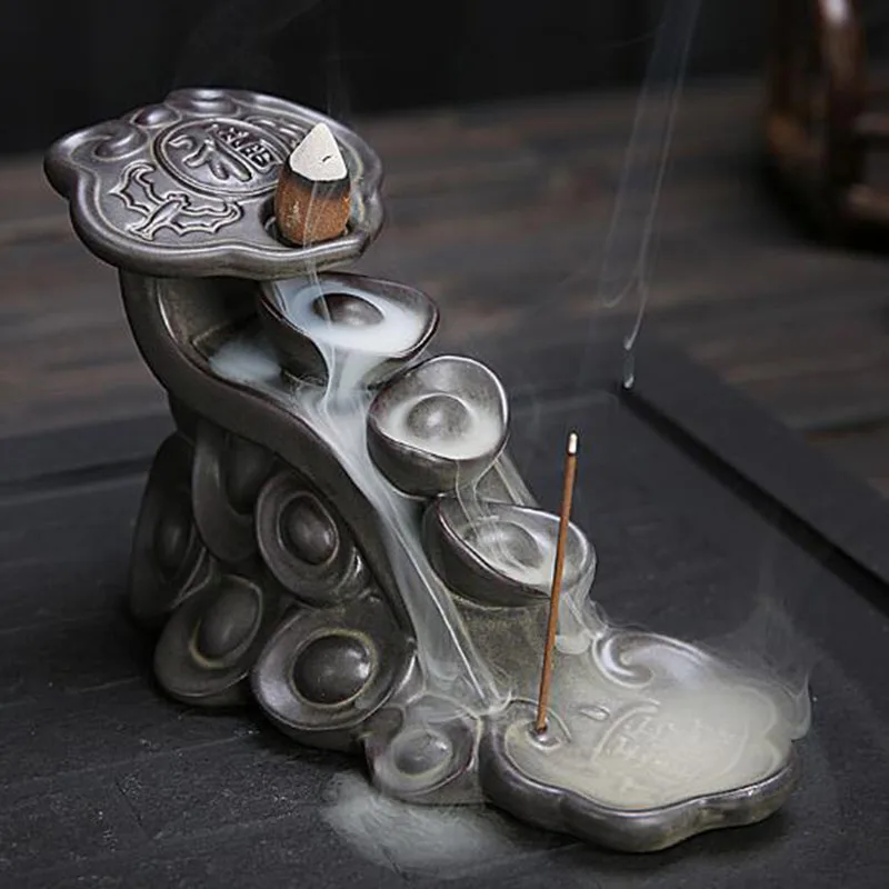 Ruyi Wreath Ceramic Crafts Censer Backflow Incense Burner Tower Sandalwood Incense Base Aromatherapy Furnace Home Decor
Ruyi Wreath Ceramic Crafts Censer Backflow Incense Burner Tower Sandalwood Incense Base Aromatherapy Furnace Home Decor