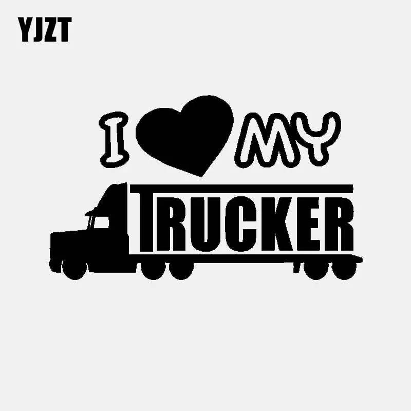 YJZT 15CM*8.8CM Funny I Love My Trucker Vinyl Car Window Sticker Decal Black Silver C11-1651
YJZT 15CM*8.8CM Funny I Love My Trucker Vinyl Car Window Sticker Decal Black Silver C11-1651