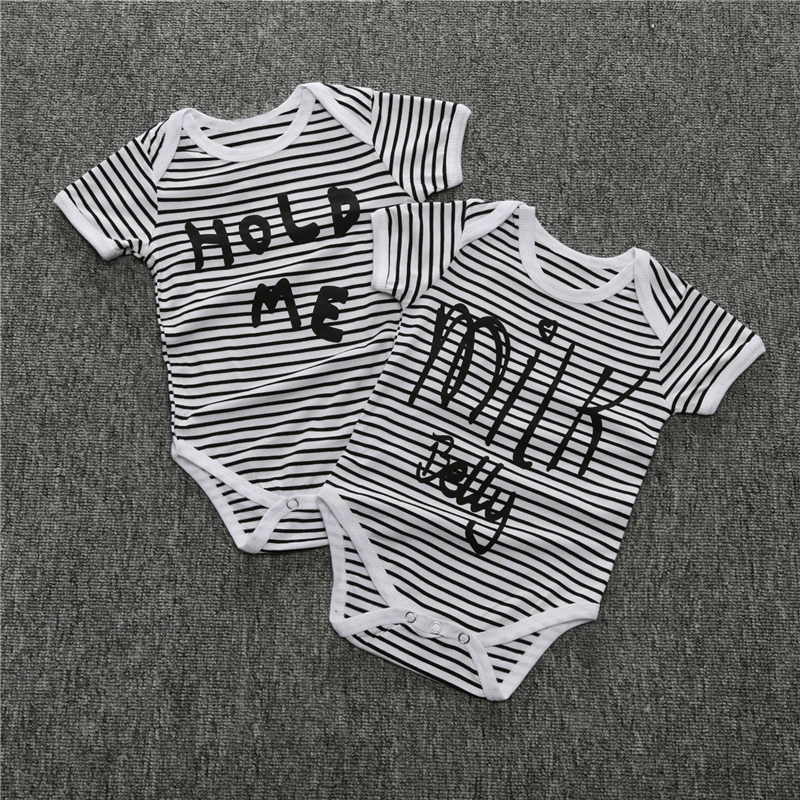 Baby Triangle Climbing Clothes 2016 Summer Newborn Striped Bodysuits Vest Short-sleeved Infant Boys Girls Jumpsuit Letter
Baby Triangle Climbing Clothes 2016 Summer Newborn Striped Bodysuits Vest Short-sleeved Infant Boys Girls Jumpsuit Letter
