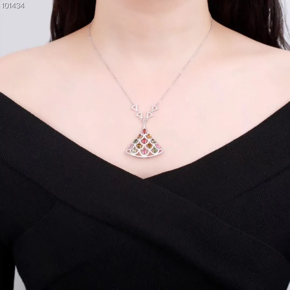 gemstone fine jewelry factory wholesale 925 sterling silver natural colorful tourmaline charm necklace pendant for women
gemstone fine jewelry factory wholesale 925 sterling silver natural colorful tourmaline charm necklace pendant for women