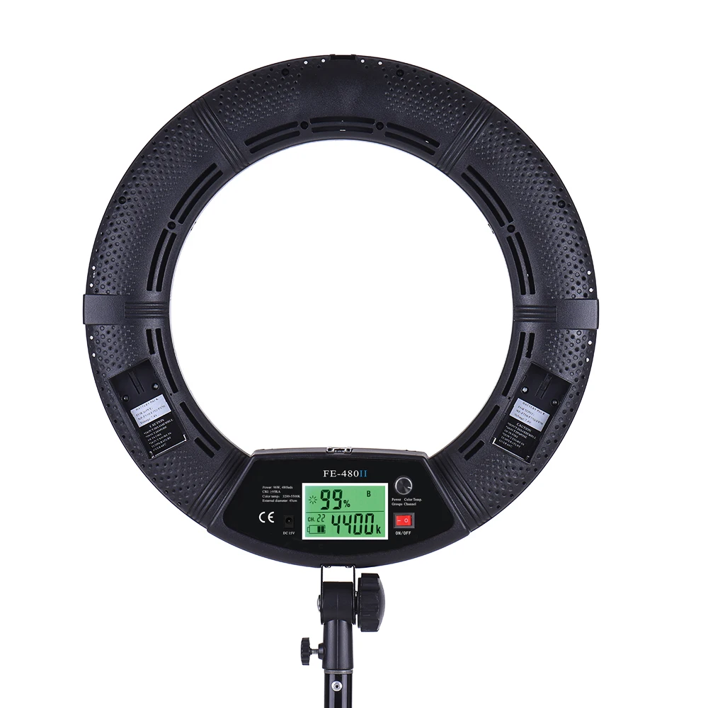 Yidoblo FE-480II Bio-color Ring Lamp 480 LED Lamp Photography Beauty salon nail Makeup selfie Lighting + stand+bag + battery
Yidoblo FE-480II Bio-color Ring Lamp 480 LED Lamp Photography Beauty salon nail Makeup selfie Lighting + stand+bag + battery