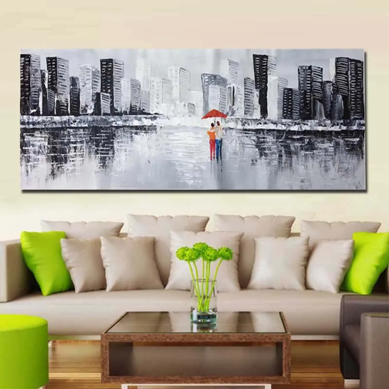 Moden Hand Painted Abstract City Landscape Canvas Oil Painting Lover Wall Picture Living Room Home Wall Decoration Drop Shipping
Moden Hand Painted Abstract City Landscape Canvas Oil Painting Lover Wall Picture Living Room Home Wall Decoration Drop Shipping
