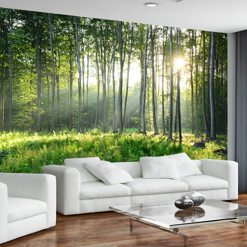 Custom 3D Photo Wallpaper Green Tree Sun Forest Wall Painting Self-adhesive Waterproof Mural Wallpapers For Living Room Bedroom
Custom 3D Photo Wallpaper Green Tree Sun Forest Wall Painting Self-adhesive Waterproof Mural Wallpapers For Living Room Bedroom