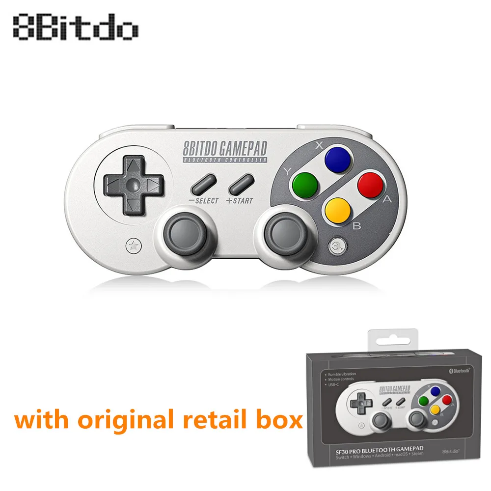 8Bitdo SF30 Pro геймпад джойстик для nintendo Switch Windows Mac OS Android гул вибрации движения