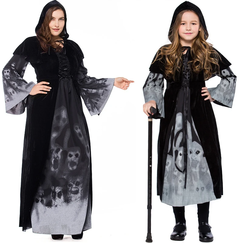 2018 New Arrival Halloween Party Mother Kids Cosplay Witch Costume For Girls Halloween Costume Party Witch Dress With Cloak
2018 New Arrival Halloween Party Mother Kids Cosplay Witch Costume For Girls Halloween Costume Party Witch Dress With Cloak