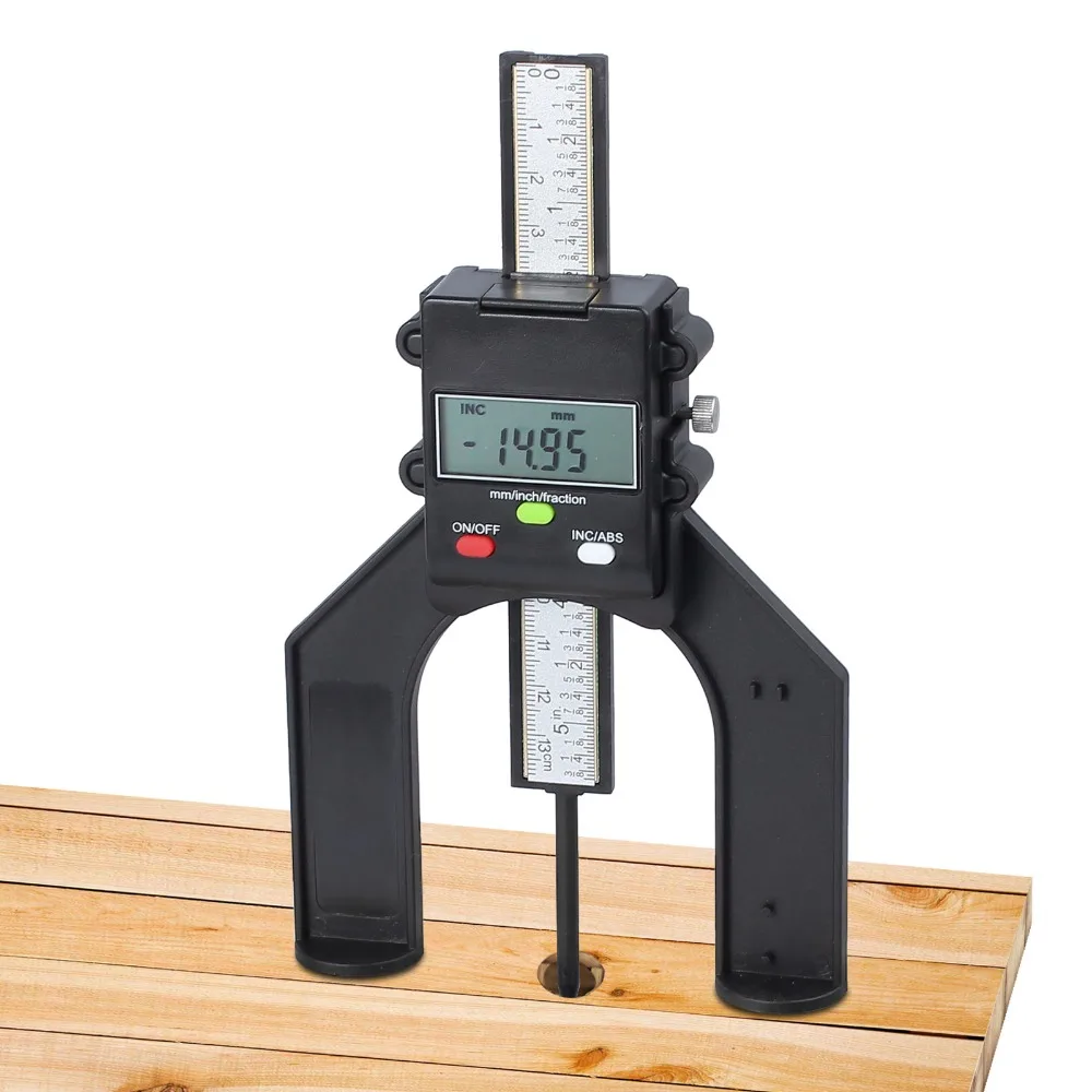 Digital Tread Depth Gauge Magnetic Self Standing Aperture 80mm Hand Routers Mini Digital Guage Height Gauge for Router Table
Digital Tread Depth Gauge Magnetic Self Standing Aperture 80mm Hand Routers Mini Digital Guage Height Gauge for Router Table