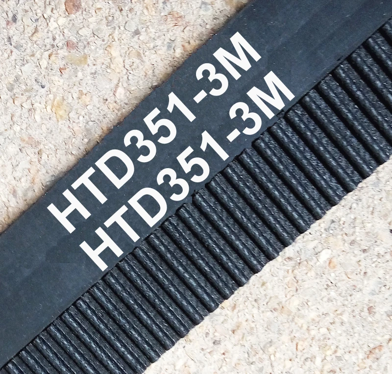 Ремень ГРМ 351 HTD3M длина мм ширина 10 117 Зубцов резиновый с замкнутым контуром 351-3M-10