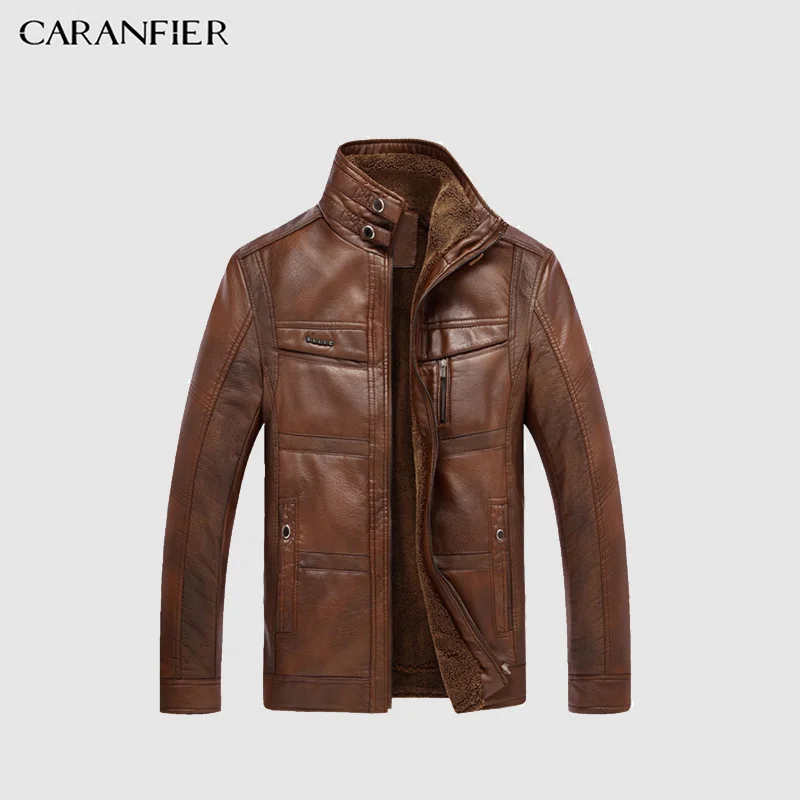 Мужские кожаные куртки CARANFIER, зимнее теплое пальто, толстая верхняя одежда, мужские байкерские мотоциклетные куртки на молнии, мужские паль...
Мужские кожаные куртки CARANFIER, зимнее теплое пальто, толстая верхняя одежда, мужские байкерские мотоциклетные куртки на молнии, мужские паль...