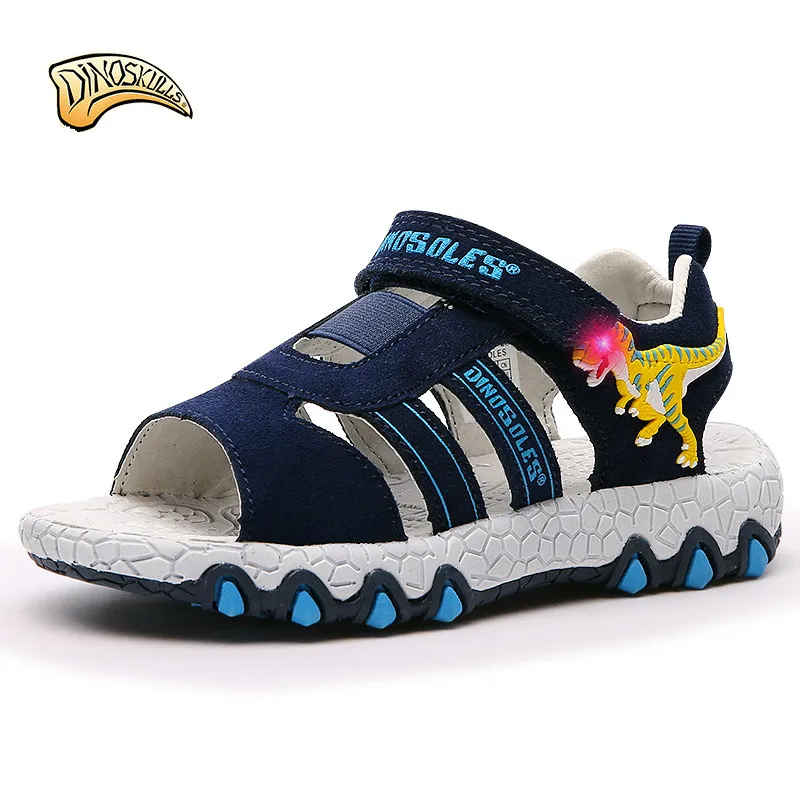 Dinoskulls Kids Sandals Kids Slides Shoes Boys Sandals Dinosaur Led Light Up Beach Sandals Children Summer Shoes 27-32
Dinoskulls Kids Sandals Kids Slides Shoes Boys Sandals Dinosaur Led Light Up Beach Sandals Children Summer Shoes 27-32