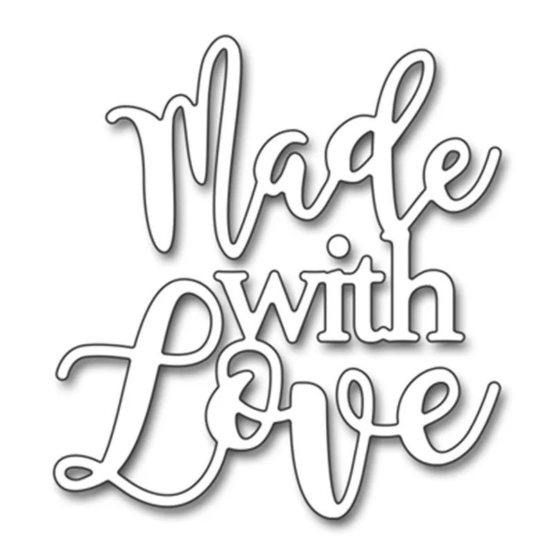 Made With Love Metal Cutting Dies Stencil For DIY Scrapbooking Decorative Embossing Suit Paper Card Die Cutting Template 2019
Made With Love Metal Cutting Dies Stencil For DIY Scrapbooking Decorative Embossing Suit Paper Card Die Cutting Template 2019