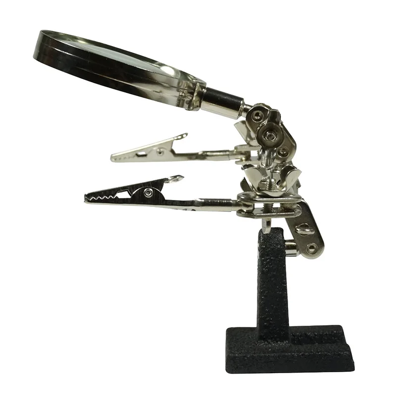 Flexsteel Third Hand Soldering Iron Stand Helping Hand Magnifier Clamp Vise Clip 8X Magnifying Glass Tools Set with original box
Flexsteel Third Hand Soldering Iron Stand Helping Hand Magnifier Clamp Vise Clip 8X Magnifying Glass Tools Set with original box