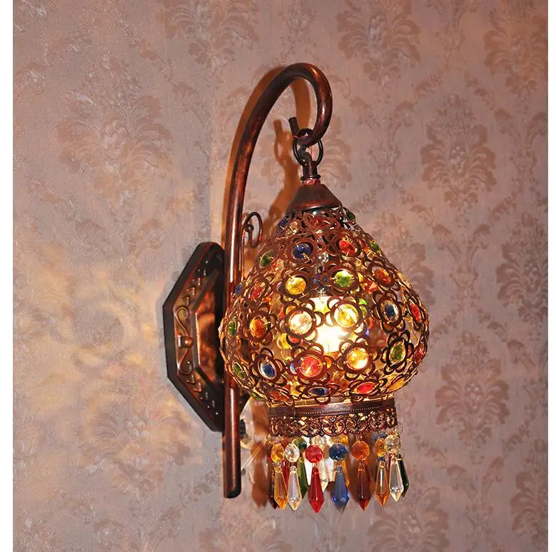 Bohemia Wall Lamp, Tiffany Colorful Home Decoration Bohemia Style Dining Room Wall Light D18cm E27 Classical Iron Cafe Lighting
Bohemia Wall Lamp, Tiffany Colorful Home Decoration Bohemia Style Dining Room Wall Light D18cm E27 Classical Iron Cafe Lighting