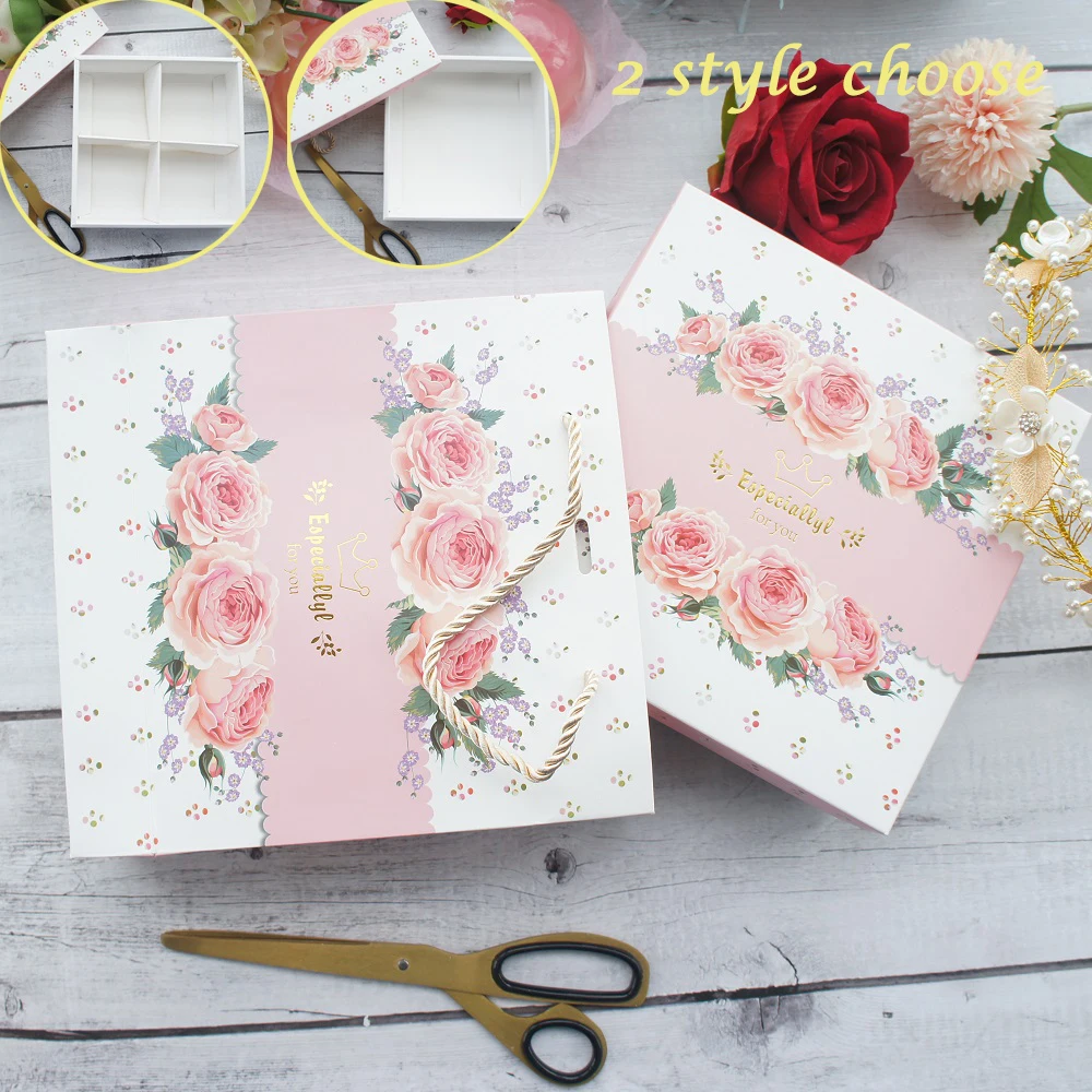 18*18*5cm 5pcs gold pink flower for you Paper Box As Macaron Chocolate Cookie wedding favor Birthday Party Gifts Packaging
18*18*5cm 5pcs gold pink flower for you Paper Box As Macaron Chocolate Cookie wedding favor Birthday Party Gifts Packaging