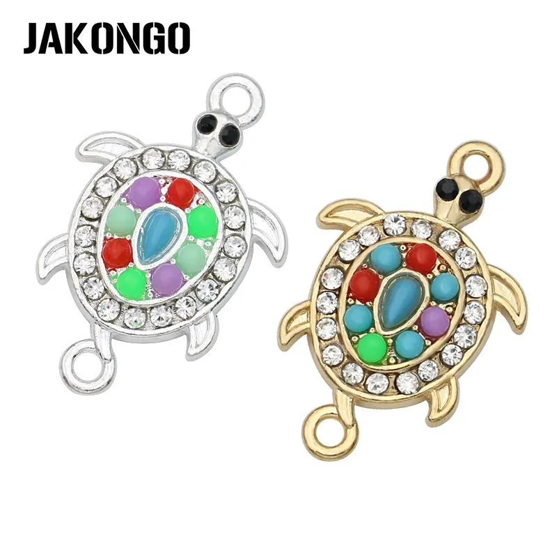 5Pcs Silver Plated Colorful Crystal Turtle Connectors for Jewelry Making Bracelet Accessories DIY Craft 25x16mm
5Pcs Silver Plated Colorful Crystal Turtle Connectors for Jewelry Making Bracelet Accessories DIY Craft 25x16mm