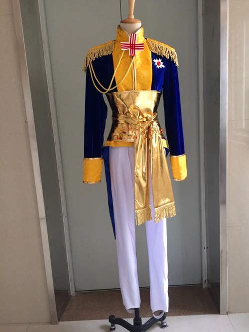 Фото Версаль Роза (леди Оскар) Высококачественный костюм для корта синий косплея|cosplay