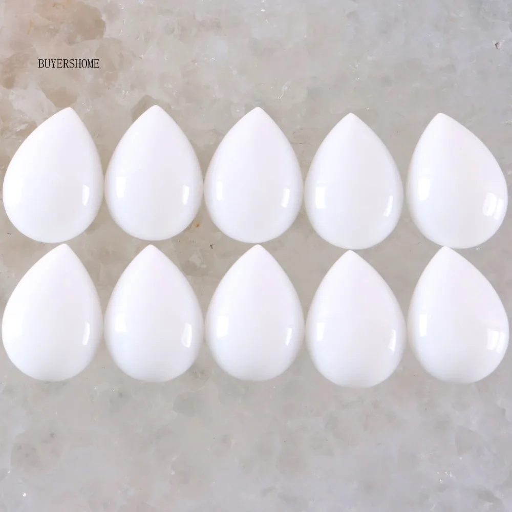 10Pcs/Lot 18x13MM Water Drop Natural Stone Beads White Porcelain Stone CAB Cabochon For Making Necklace Earrings Bracelets K818
10Pcs/Lot 18x13MM Water Drop Natural Stone Beads White Porcelain Stone CAB Cabochon For Making Necklace Earrings Bracelets K818
