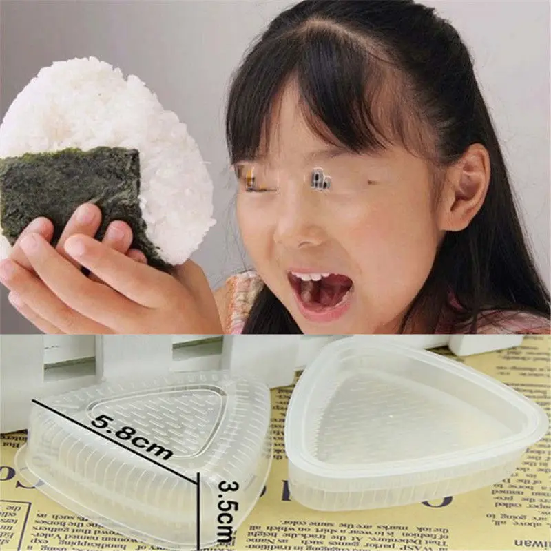 LINSBAYWU 2PCS/Set Triangle Form Sushi Mold Onigiri Rice Ball Bento Press Maker Mold DIY Tool
LINSBAYWU 2PCS/Set Triangle Form Sushi Mold Onigiri Rice Ball Bento Press Maker Mold DIY Tool