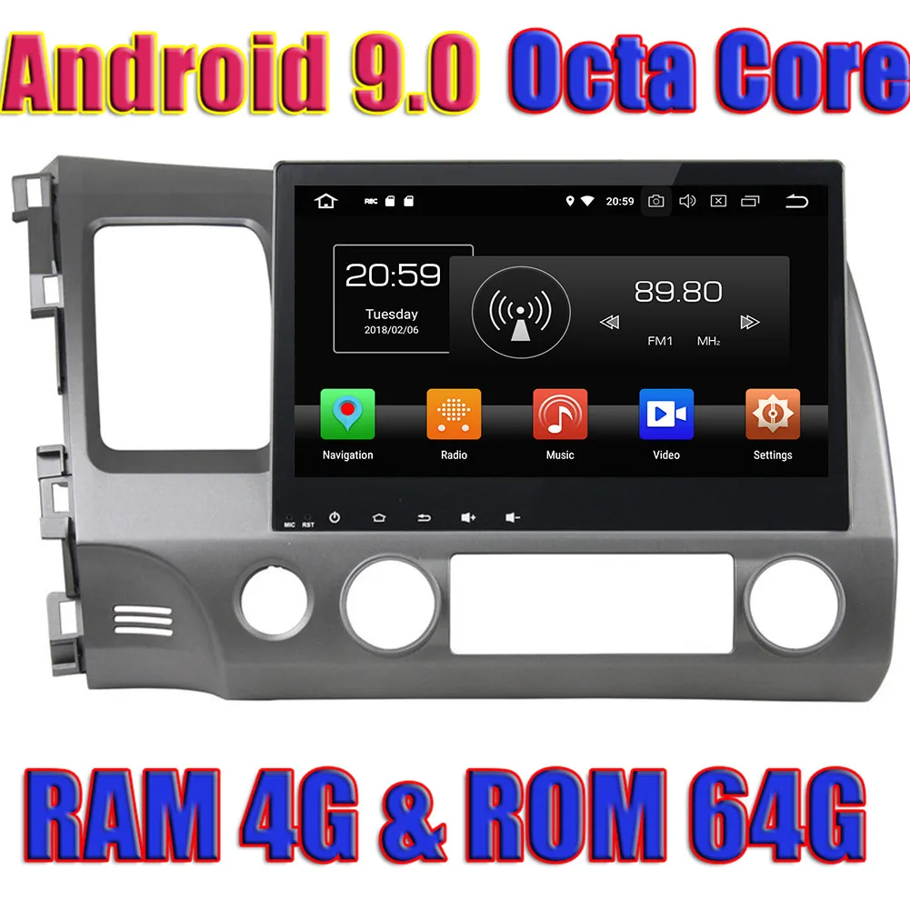 WANUSUAL 10.1Inch Octa Core Android 9.0 Car PC Video Player For Honda CIVIC 2006 2007 2008 2009 2010 2011 GPS Navigation NO DVD
WANUSUAL 10.1Inch Octa Core Android 9.0 Car PC Video Player For Honda CIVIC 2006 2007 2008 2009 2010 2011 GPS Navigation NO DVD