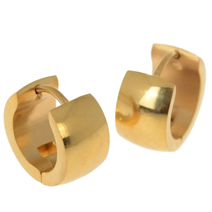Gothic Punk Women Men Stainless Steel Hoop Huggie Earrings Gold Color Round Hoop Earrings Huggie gouden oorringen
Gothic Punk Women Men Stainless Steel Hoop Huggie Earrings Gold Color Round Hoop Earrings Huggie gouden oorringen