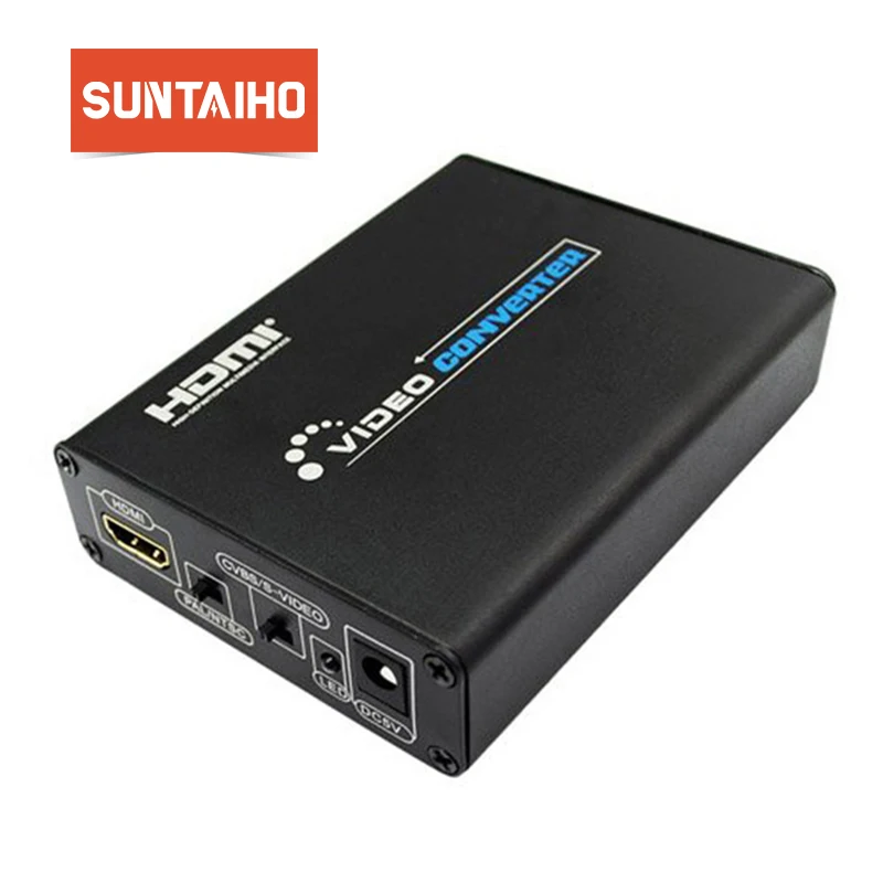 Из scart в HDMI конвертер Splitter 5 V Поддержка 3D 1080 P HDTV видео преобразователь для NTSC PAL SECAM