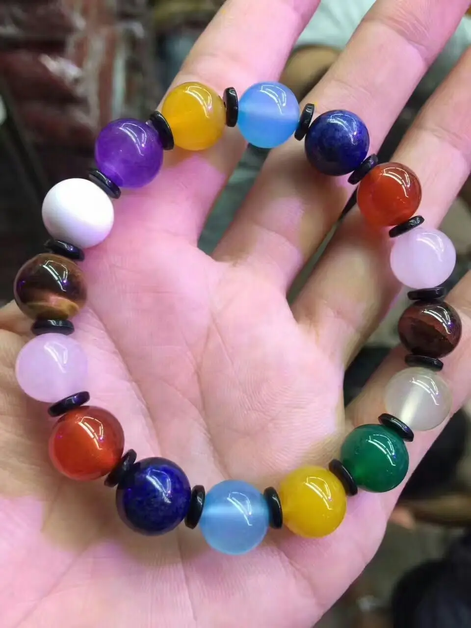 Handmade 12mm Natural Multicolor Jade Round Gemstone Stretchy Bangle Bracelet Jewelry Gift Wholesale
Handmade 12mm Natural Multicolor Jade Round Gemstone Stretchy Bangle Bracelet Jewelry Gift Wholesale