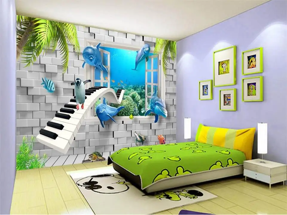 3d wallpaper custom mural photo wallpaper kids room brick wall window dolphin painting sofa TV background wallpaper for wall 3d
3d wallpaper custom mural photo wallpaper kids room brick wall window dolphin painting sofa TV background wallpaper for wall 3d