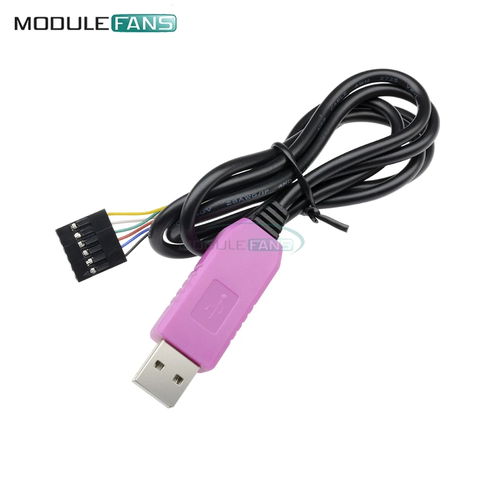 6 контактный P PL2303HXD преобразователь USB в RS232 TTL модуль последовательного кабеля