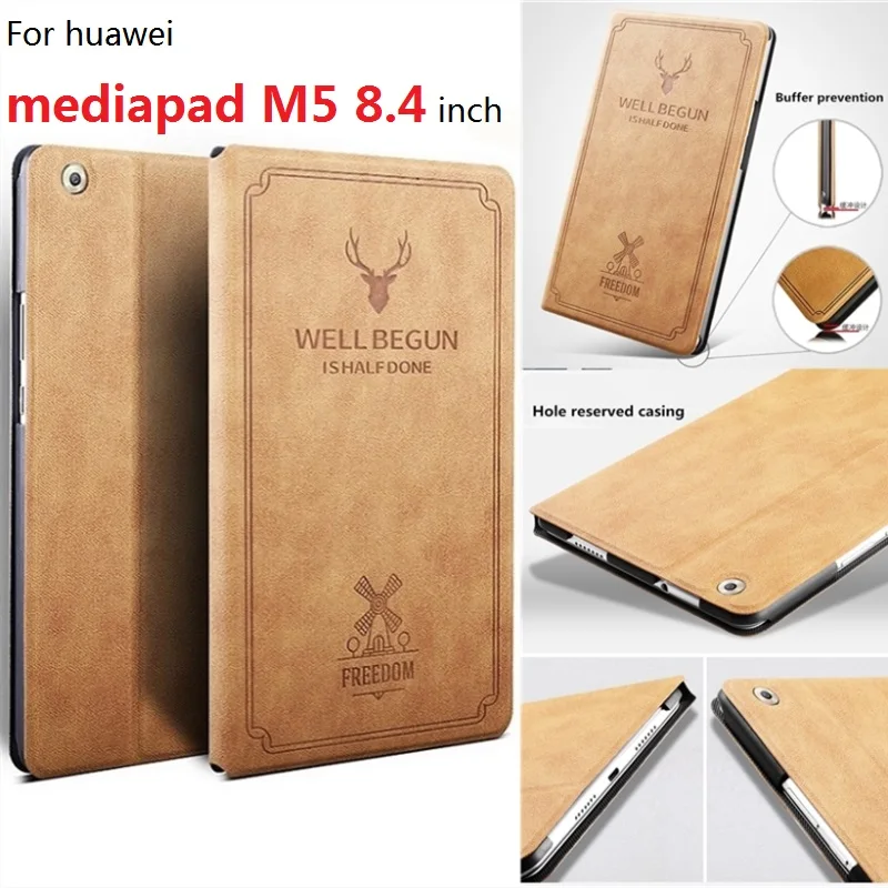 Из искусственной кожи чехол для huawei MediaPad M5 8 4 inch Tablet PC защитные чехлы "SHT W09/SHT