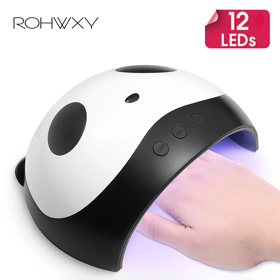 ROHWXY 36 Вт УФ светодиодный светильник для ногтей медведь Сушилка 12 Светодиодный s