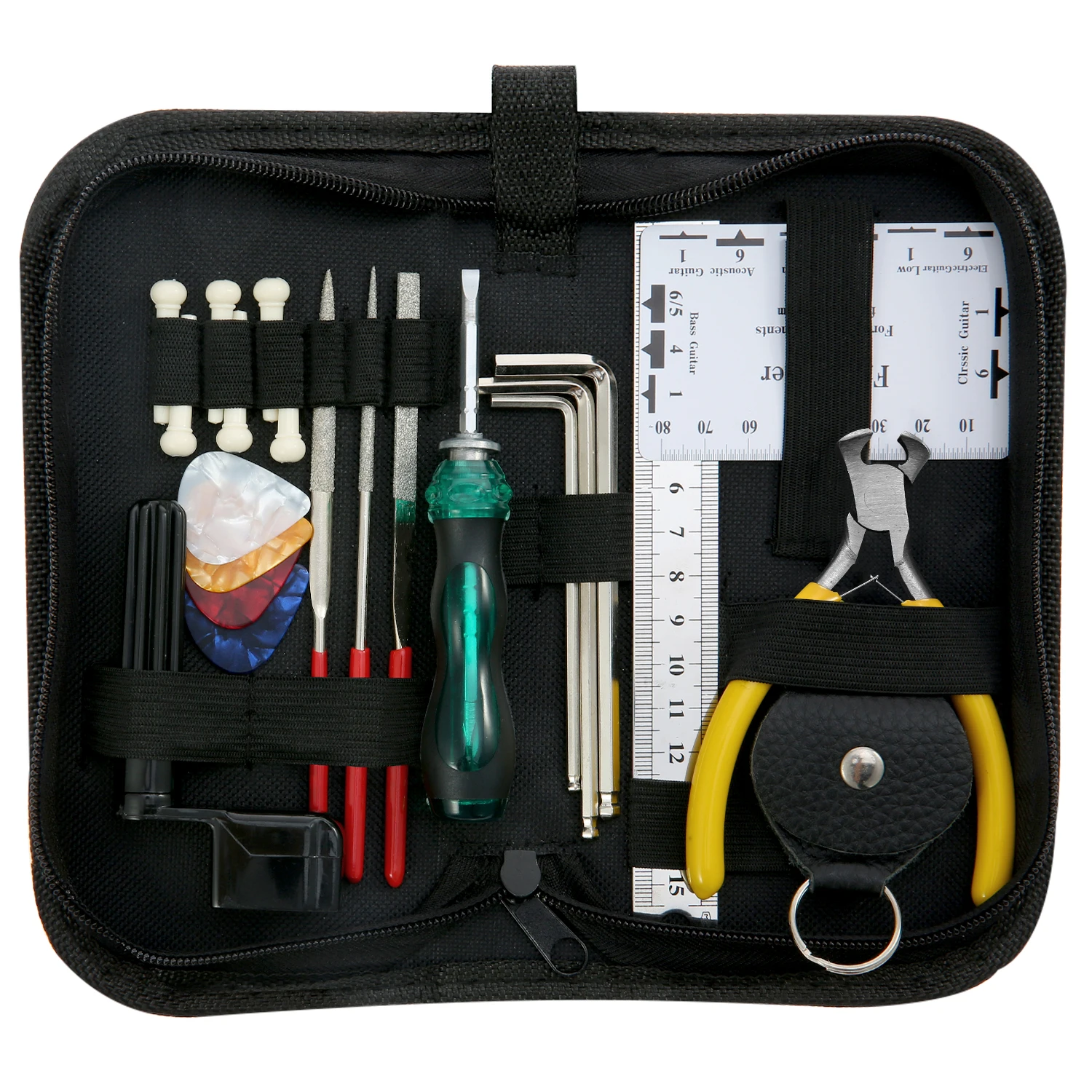 ammoon Guitar Repairing Tool Kit Maintenance Tool Includes String Organizer Action Ruler Gauge Measuring Tool for Guitar Ukulele
ammoon Guitar Repairing Tool Kit Maintenance Tool Includes String Organizer Action Ruler Gauge Measuring Tool for Guitar Ukulele