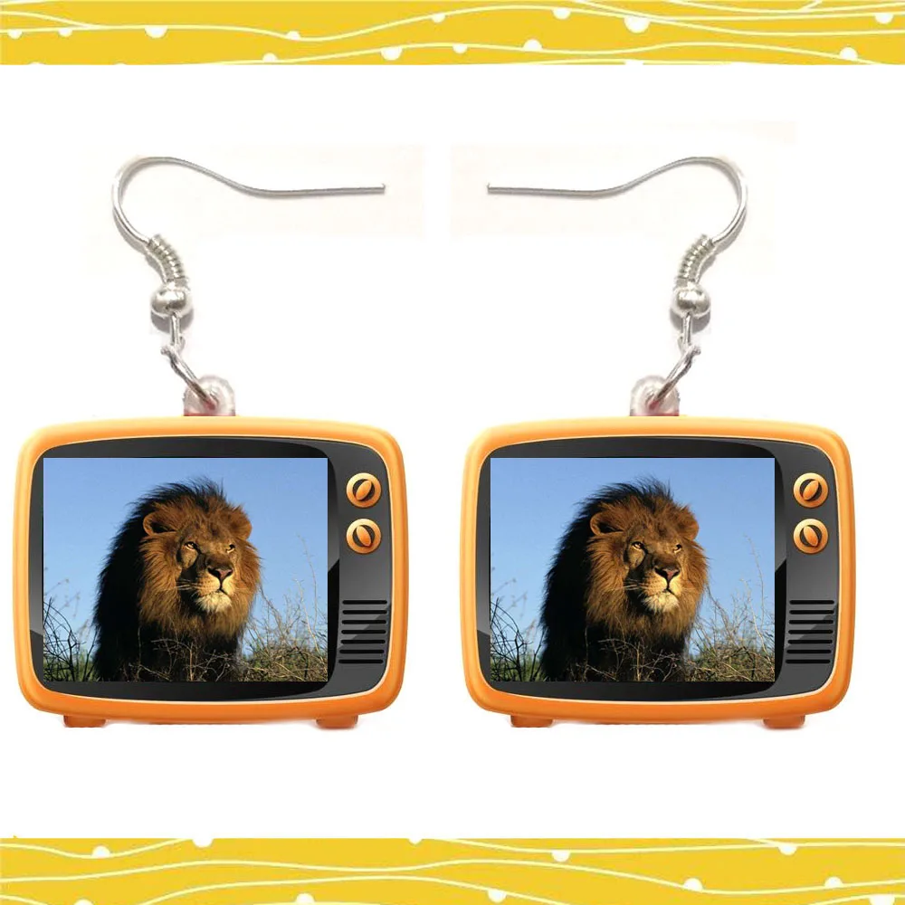 Acrylic TV Fashion Women Jewelry Dangle Earrings TV Channel Style Lion King Pendant Ladies Cute Big Drop Earring
Acrylic TV Fashion Women Jewelry Dangle Earrings TV Channel Style Lion King Pendant Ladies Cute Big Drop Earring