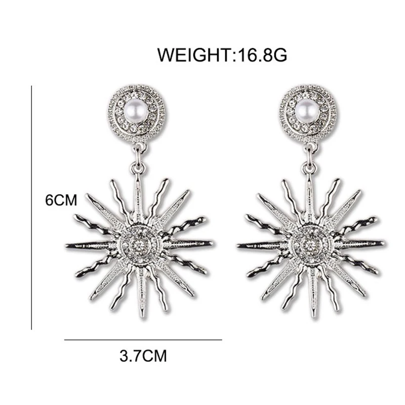 Sun Flower Drop Earrings For Women Fashion Pearl Crystal Big Dangle Simple Gold Earrings Charm Jewelry Accessories bijoux femme
Sun Flower Drop Earrings For Women Fashion Pearl Crystal Big Dangle Simple Gold Earrings Charm Jewelry Accessories bijoux femme