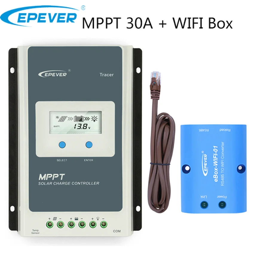 MPPT Tracer3210AN 12V 390W Solar Panels system EPEVER Solar battery Charger Controller Wifi BOX adapter for Phone APP use
MPPT Tracer3210AN 12V 390W Solar Panels system EPEVER Solar battery Charger Controller Wifi BOX adapter for Phone APP use
