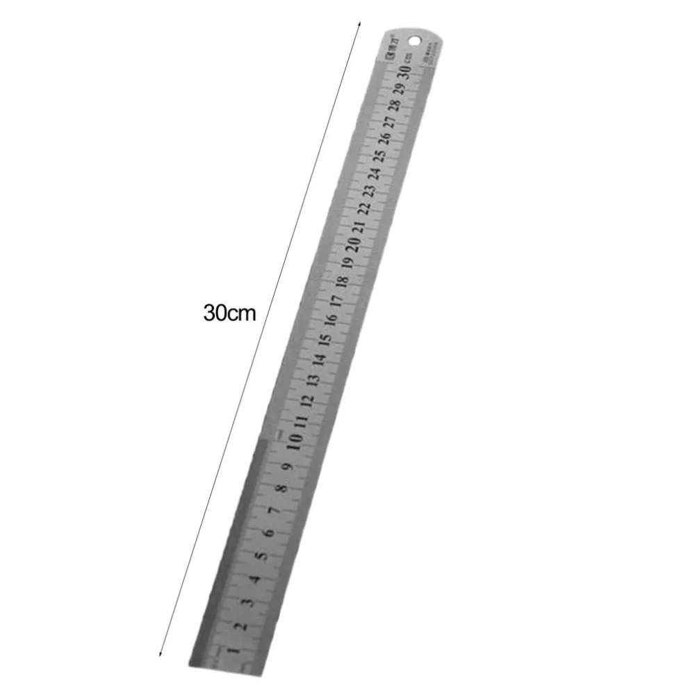 30CM Stainless Steel Metal Ruler Straight Ruler Measurement Double Sided for Sewing Foot Sewing & School Stationery hotsale
30CM Stainless Steel Metal Ruler Straight Ruler Measurement Double Sided for Sewing Foot Sewing & School Stationery hotsale