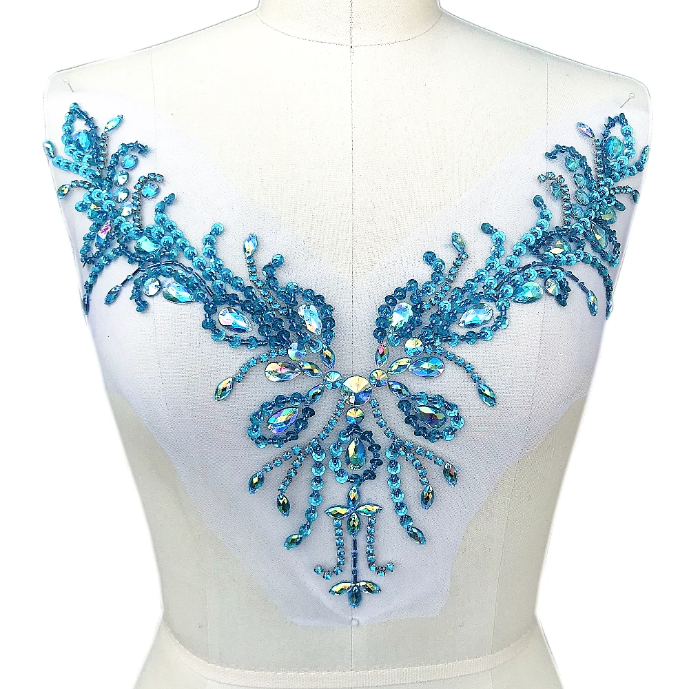 Hand Sewing 30x39cm Clothing Wedding Diy Appliques Patches Purple Blue Silver Clear AB Sew on diy Fabric Chest Decoration Craft
Hand Sewing 30x39cm Clothing Wedding Diy Appliques Patches Purple Blue Silver Clear AB Sew on diy Fabric Chest Decoration Craft