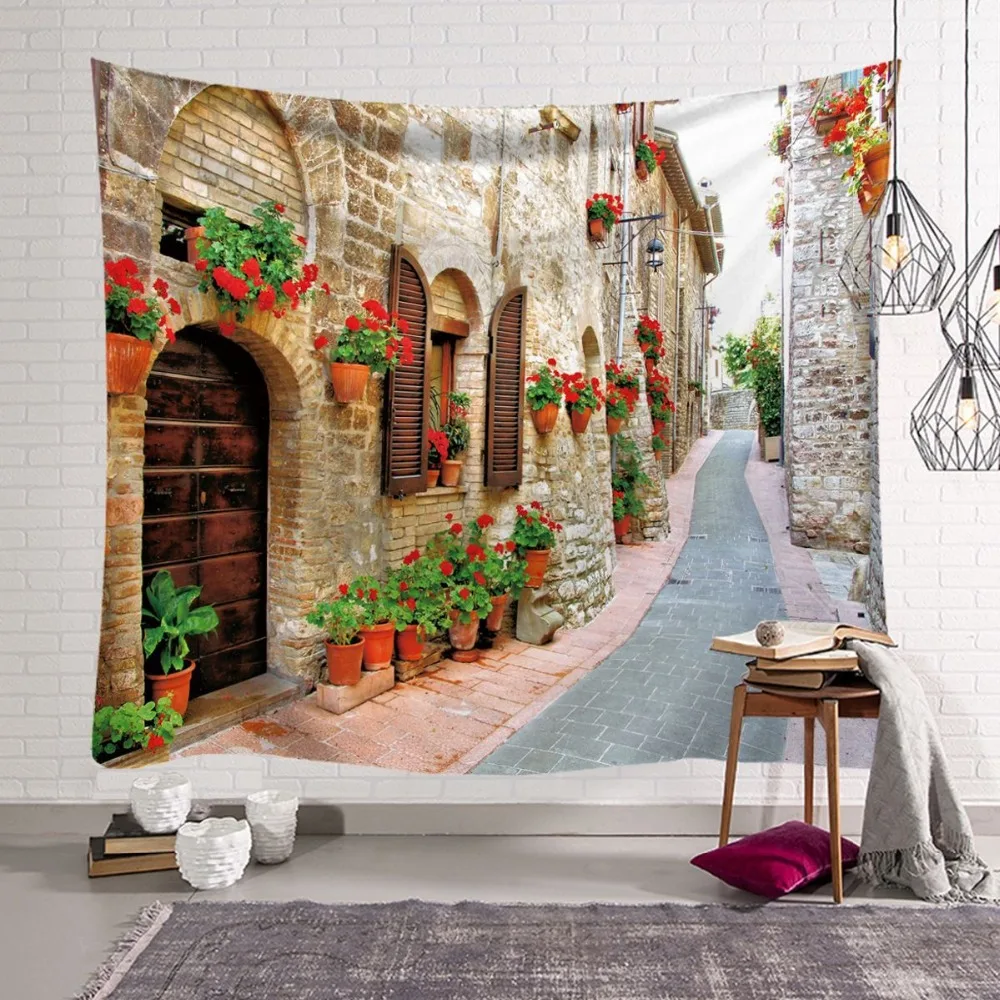 New Graceful Nordic European Town Beautiful Wall Hanging Tree Natural Scenery Tapestry Living Room Decor Curtain Customized
New Graceful Nordic European Town Beautiful Wall Hanging Tree Natural Scenery Tapestry Living Room Decor Curtain Customized