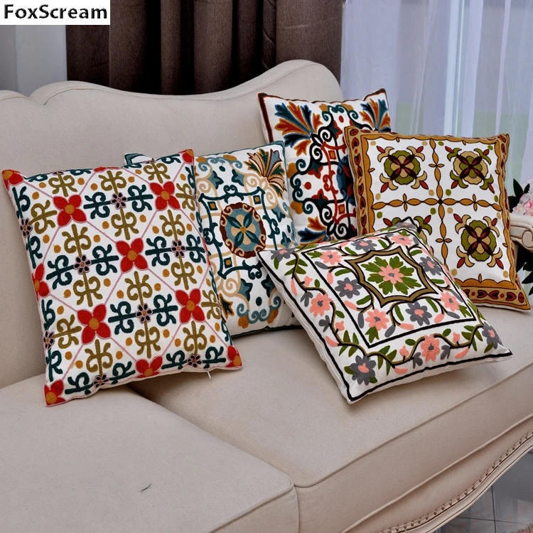 Geometric Decorative Pillows Cases Embroidered Cushions Cover Flower Yellow Embroidery Pillow Cover Home Decor for sofa 45x45cm
Geometric Decorative Pillows Cases Embroidered Cushions Cover Flower Yellow Embroidery Pillow Cover Home Decor for sofa 45x45cm