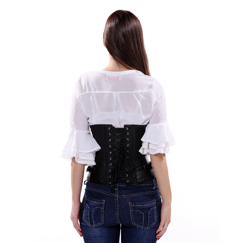Steampunk Underbust Corset Gothic brown/black Spiral Steel Boned Waist Trainer Shaper Bustier Top clubwear S-2XL
Steampunk Underbust Corset Gothic brown/black Spiral Steel Boned Waist Trainer Shaper Bustier Top clubwear S-2XL