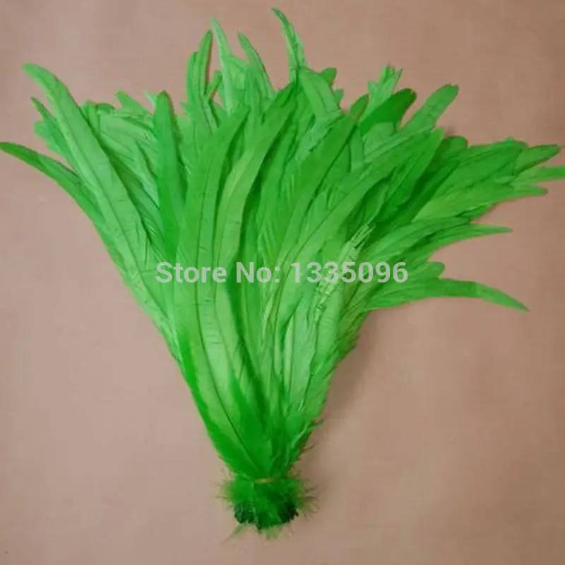 Wholesale 50pcs /Fruit green painted rooster feathers 14-16 inches / 35-40 cm zon
Wholesale 50pcs /Fruit green painted rooster feathers 14-16 inches / 35-40 cm zon