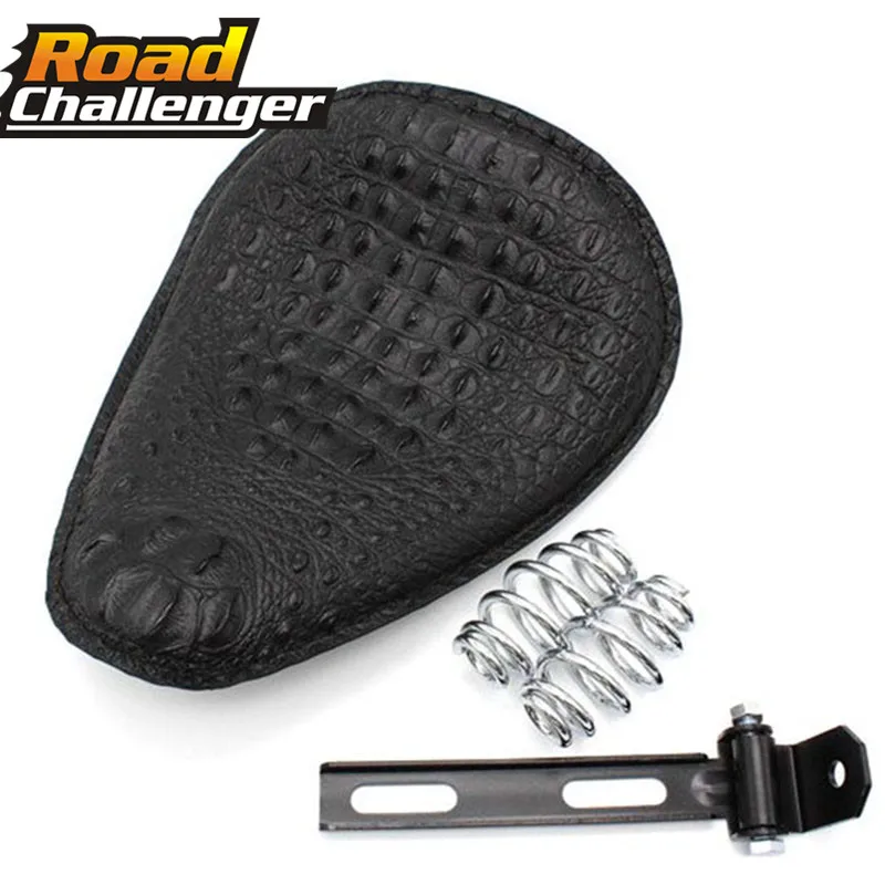 Retro Brown/Black Crocodile Leather Solo Seat+3" Spring Bracket for Harley Custom Chopper Bobber Leather Saddle Seat Motorcycle
Retro Brown/Black Crocodile Leather Solo Seat+3" Spring Bracket for Harley Custom Chopper Bobber Leather Saddle Seat Motorcycle