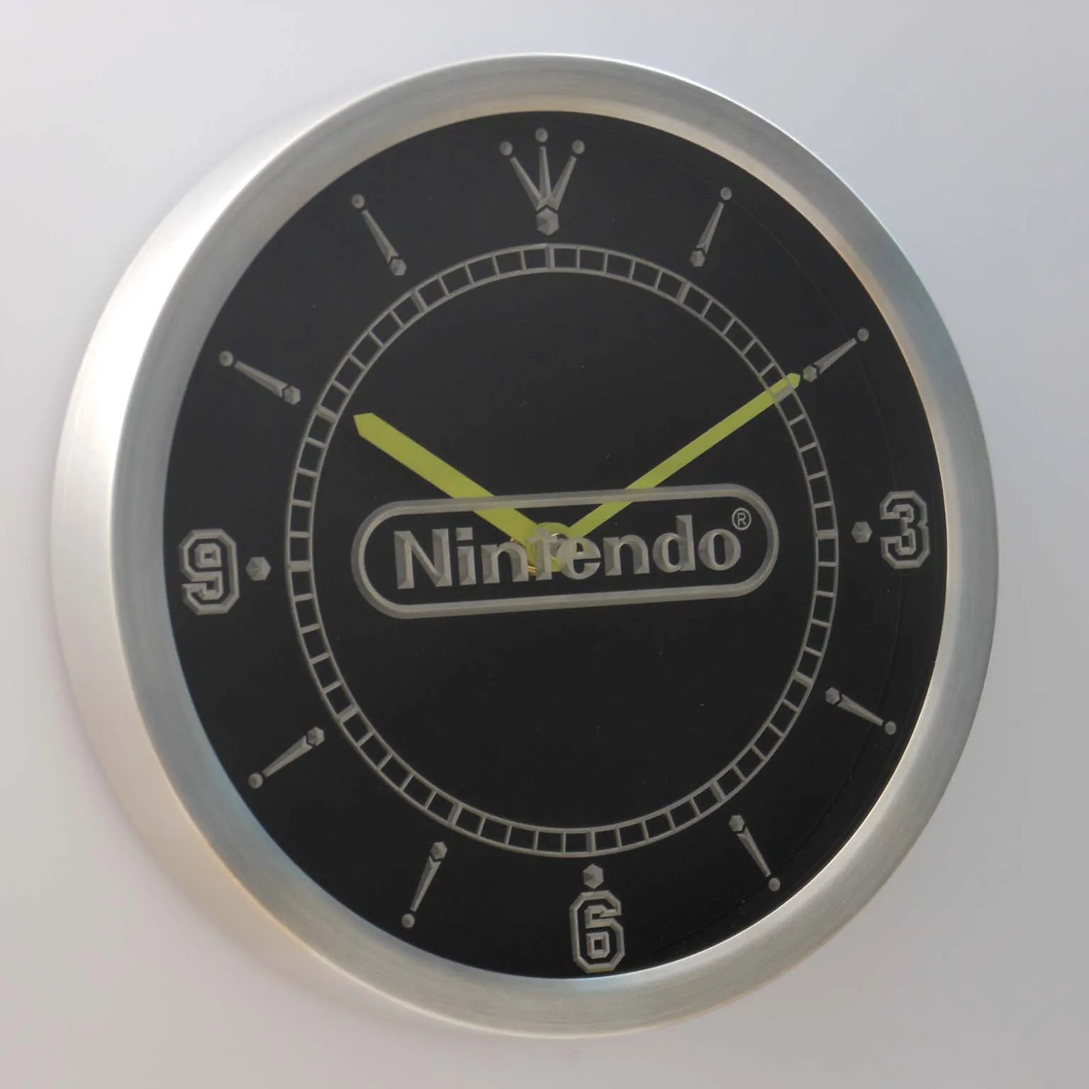 Nc0196 Nintendo игровая комната неоновые световые знаки Светодиодные настенные часы |