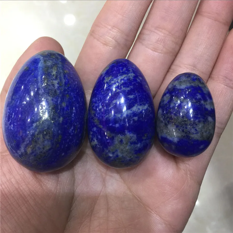 Set of 3pcs 100% natural lapis lazuli yoni eggs crystal eggs Ben Wa ball for women Kegel exercise Massage & Relaxation
Set of 3pcs 100% natural lapis lazuli yoni eggs crystal eggs Ben Wa ball for women Kegel exercise Massage & Relaxation