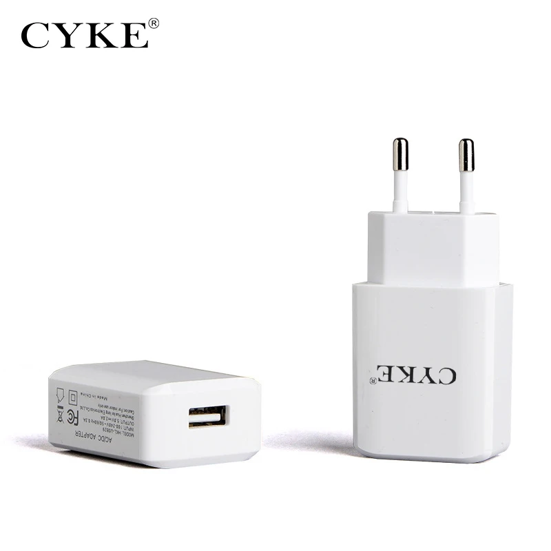 CYKE Mobile Phone Charger 5V 2A 10W USB Travel Charger Portable Wall Adapter EU Plug power adapter for charging Fast
CYKE Mobile Phone Charger 5V 2A 10W USB Travel Charger Portable Wall Adapter EU Plug power adapter for charging Fast