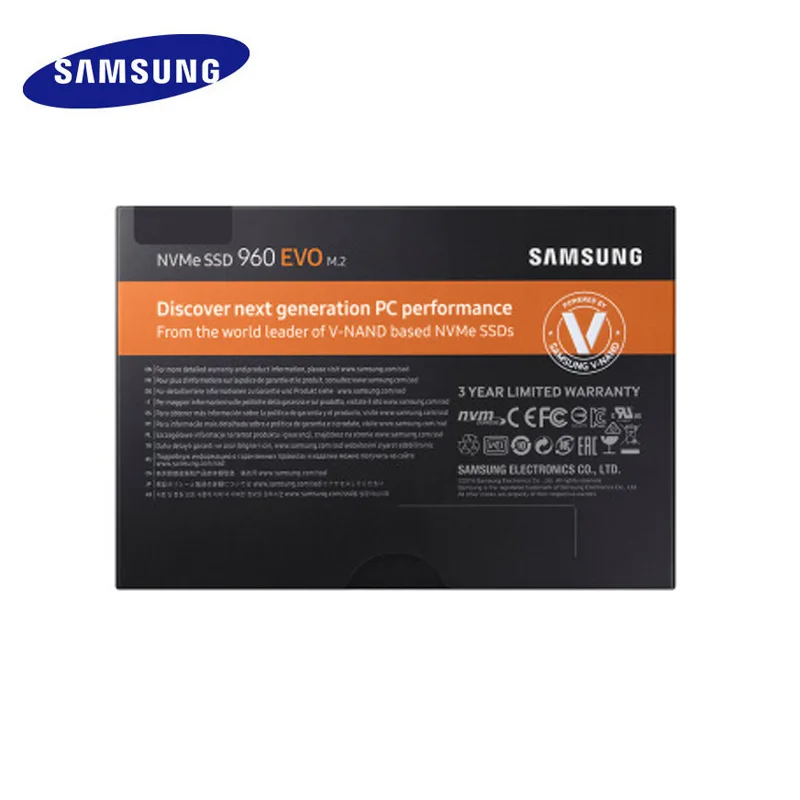 Samsung 960EVO MZ-V6E250BW MZ-V6E500BW 250GB 500GB 2.5 Inch M.2 2280 interface Internal SSD Solid State Drive For Laptop/Desktop
Samsung 960EVO MZ-V6E250BW MZ-V6E500BW 250GB 500GB 2.5 Inch M.2 2280 interface Internal SSD Solid State Drive For Laptop/Desktop