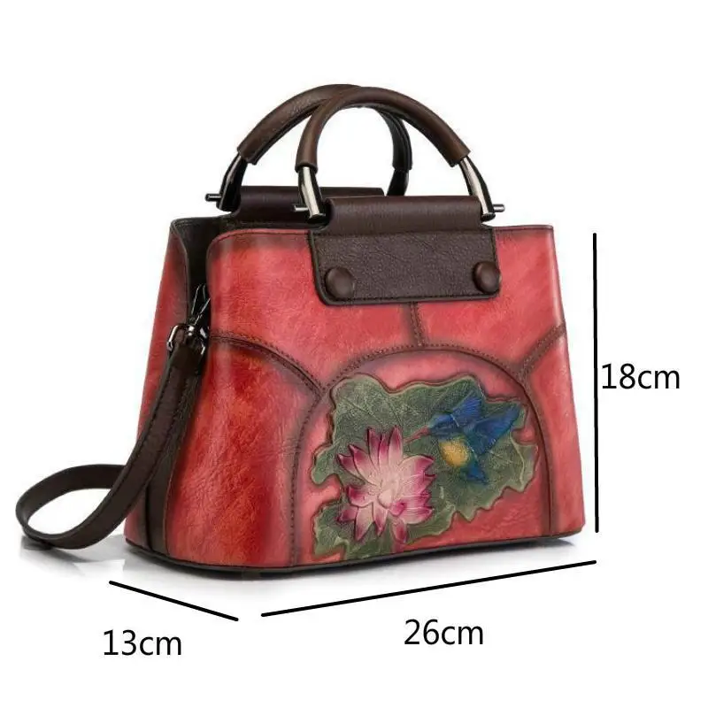 Johnature Handmade Embossing Genuine Leather Women Bag Handbags 2021 New Cow Leather Vintage Floral Shoulder&Crossbody Bags
Johnature Handmade Embossing Genuine Leather Women Bag Handbags 2021 New Cow Leather Vintage Floral Shoulder&Crossbody Bags
